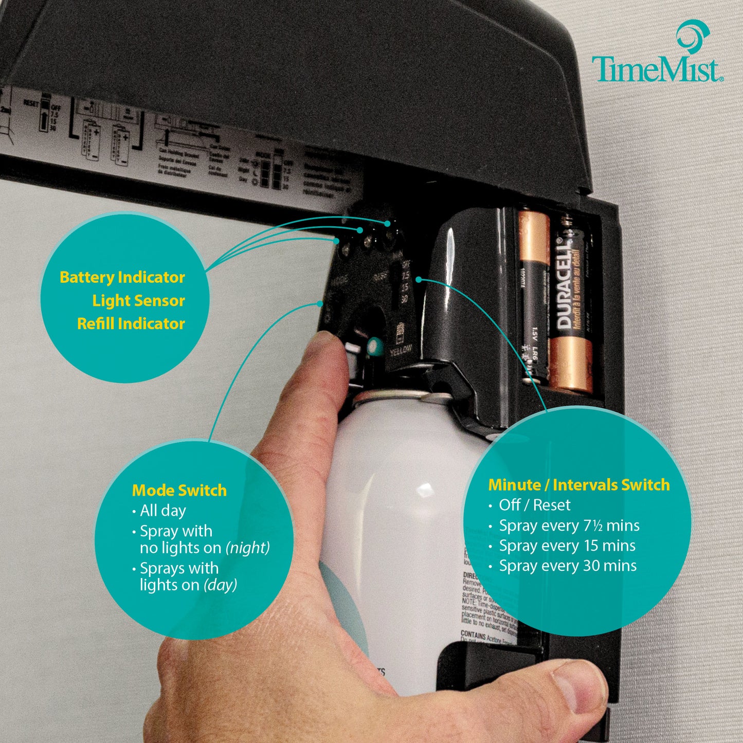 Dispenser - Settings - Black