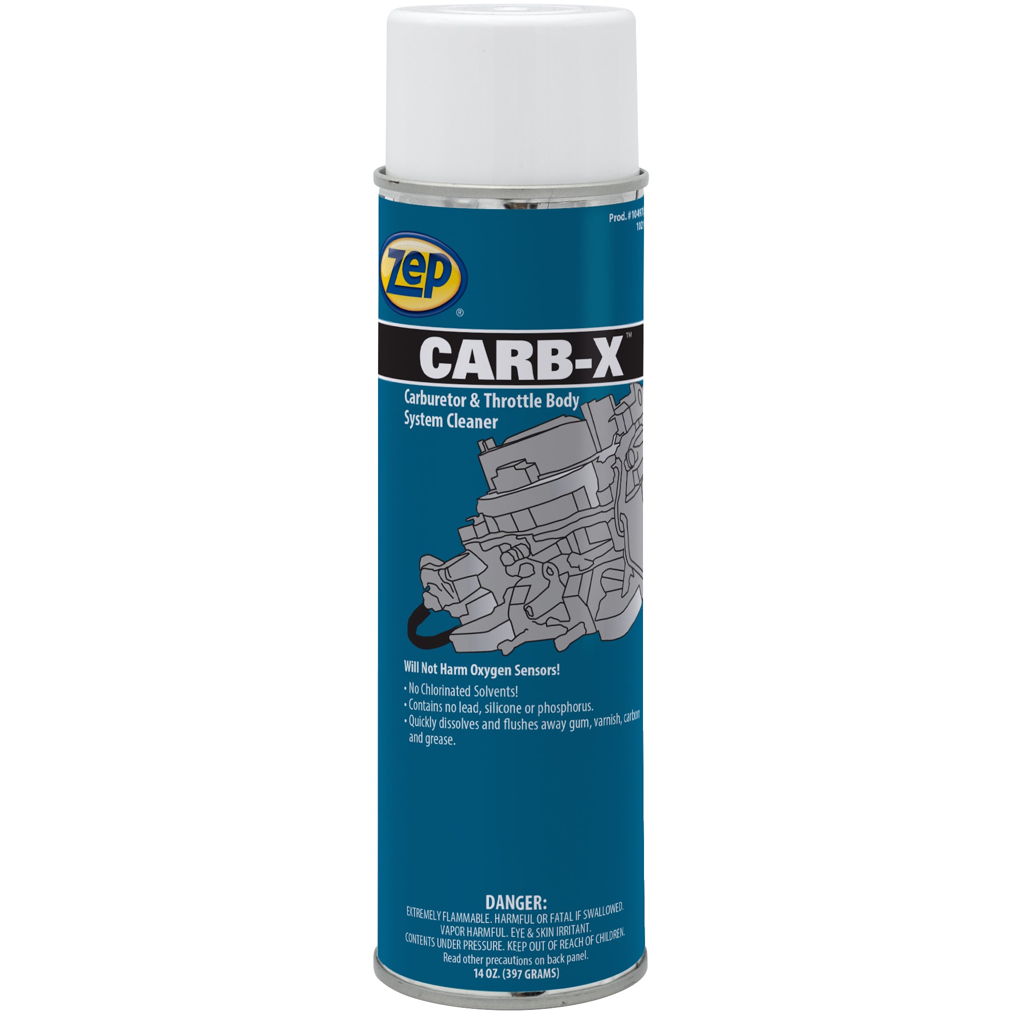 Zep CARB-X Carburetor & Throttle Cleaner - Removes Gum Varnish
