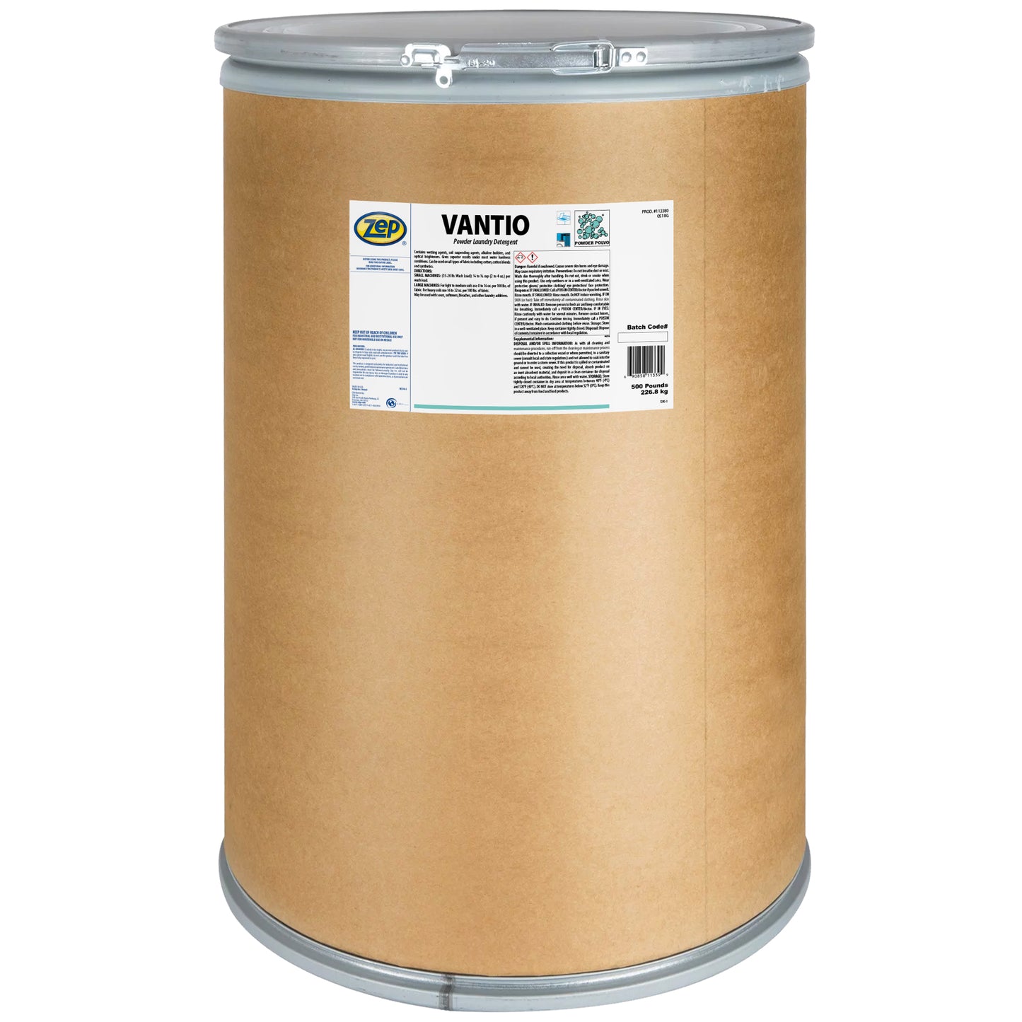 Zep Vantio Powder Laundry Detergent – Industrial Strength Cleaning – 500 Pounds