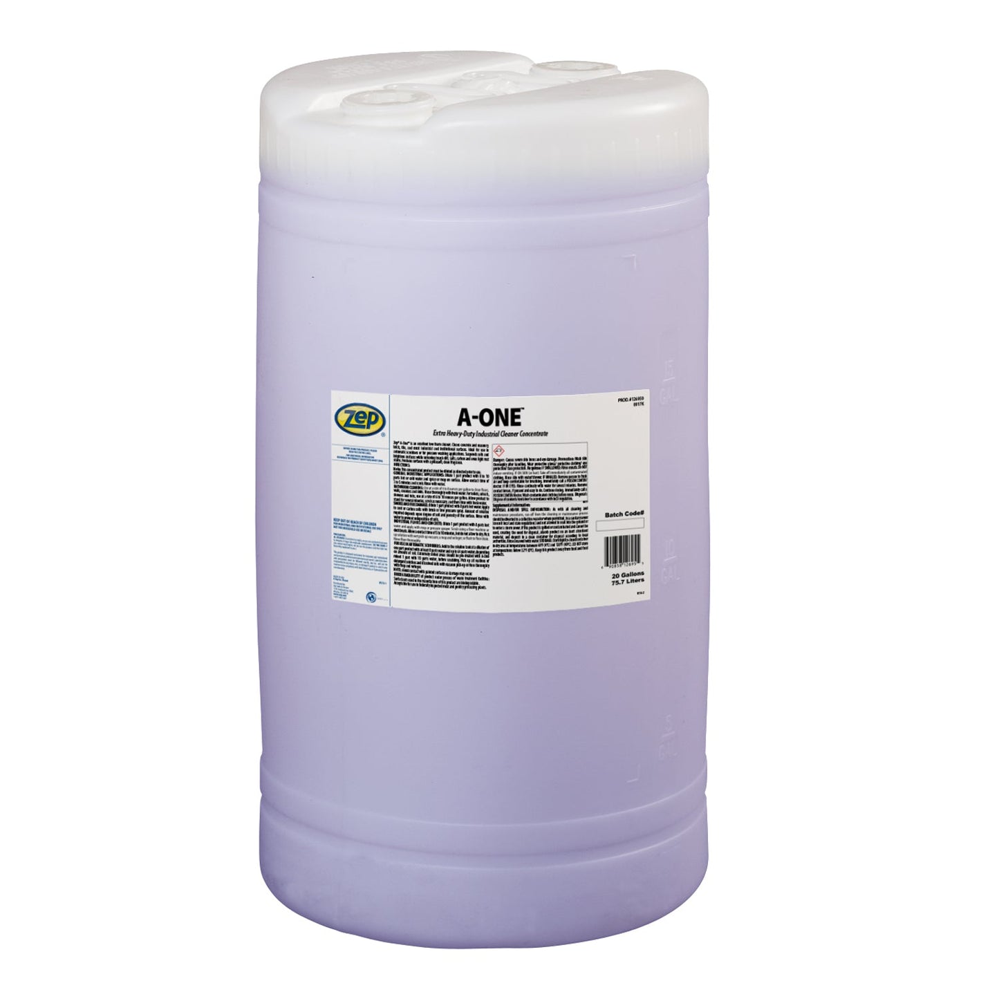Zep A-One Extra Heavy-Duty Industrial Cleaner Concentrate – Multi-Surface Cleaner - 20 Gallon