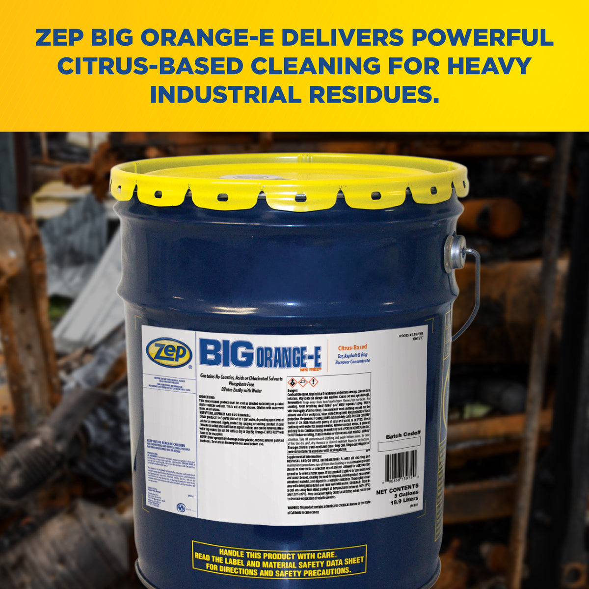 Zep Big Orange-E Tar, Asphalt & Bug Remover + 48 oz Industrial Sprayer Bundle