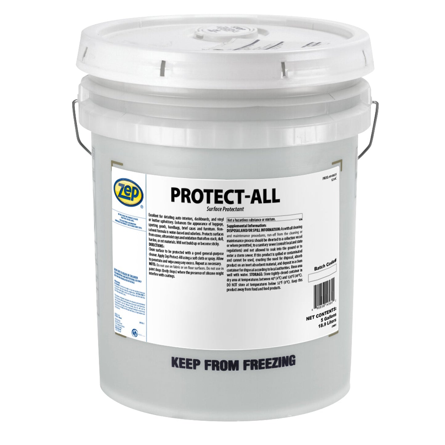 Zep Protect-All Surface Protectant – Vehicle and Furniture Protectant – 5 Gallon