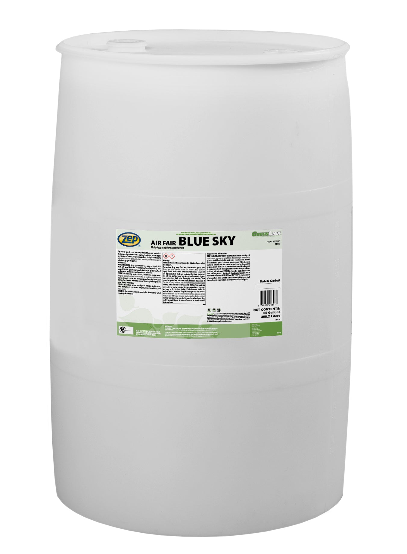 Air Fair Blue Sky Multi-Purpose Odor Counteractant - 55 Gallons