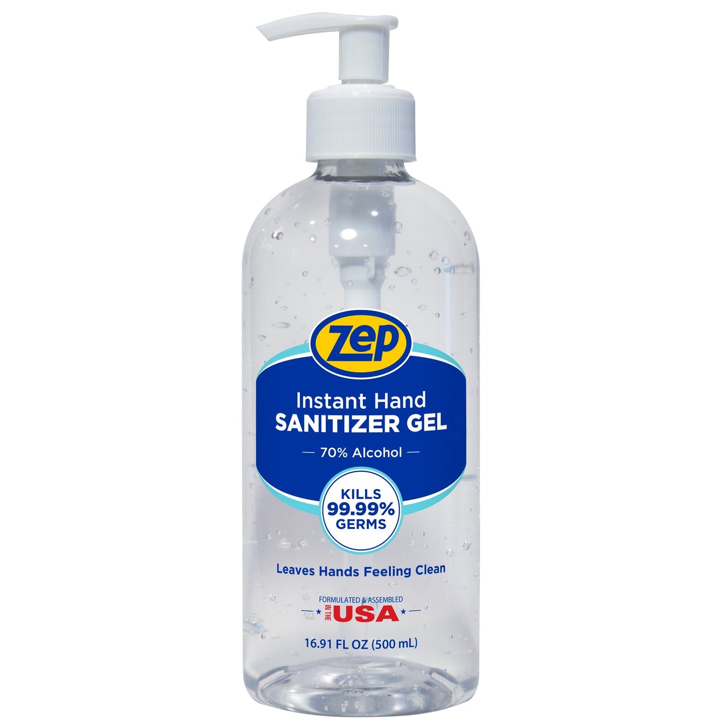 Zep Instant Hand Sanitizer Gel – Kills 99.99% of Germs – 16.91 oz