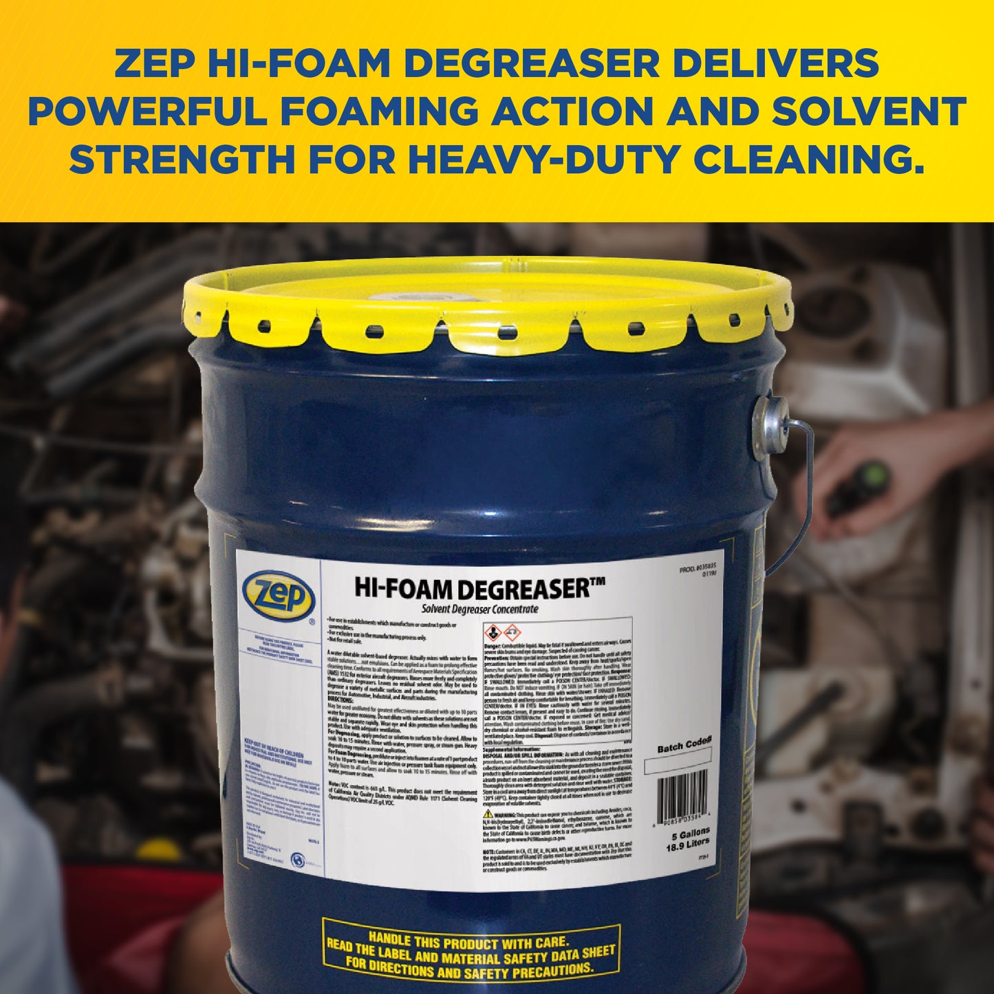 Hi-Foam Solvent Based Degreaser Concentrate - 5 Gallon