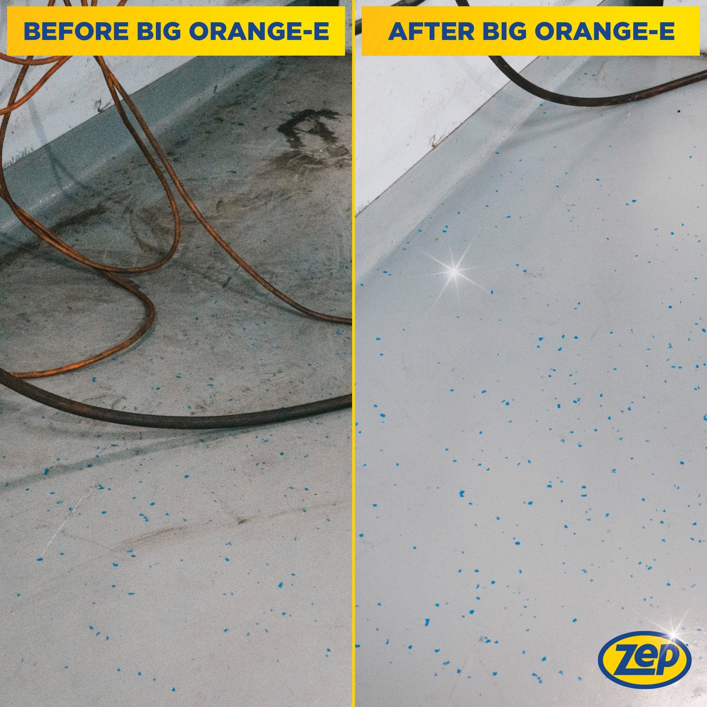 Zep Big Orange-E Citrus Industrial Degreaser & Graffiti Remover – Cleans and Deodorizes – 275 Gallon