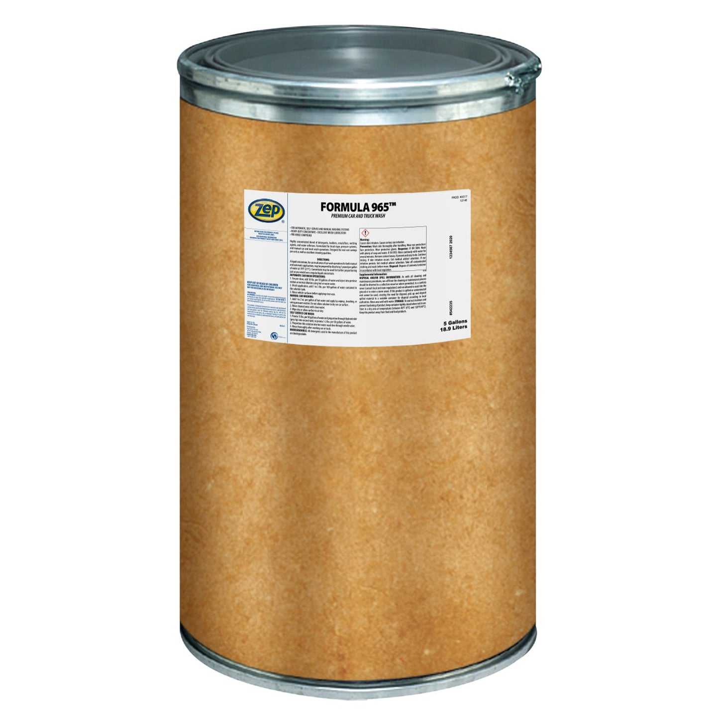 Zep Formula 965 Premium Car and Truck Wash – Heavy-Duty Automotive Cleaner Powder – 100 Pounds