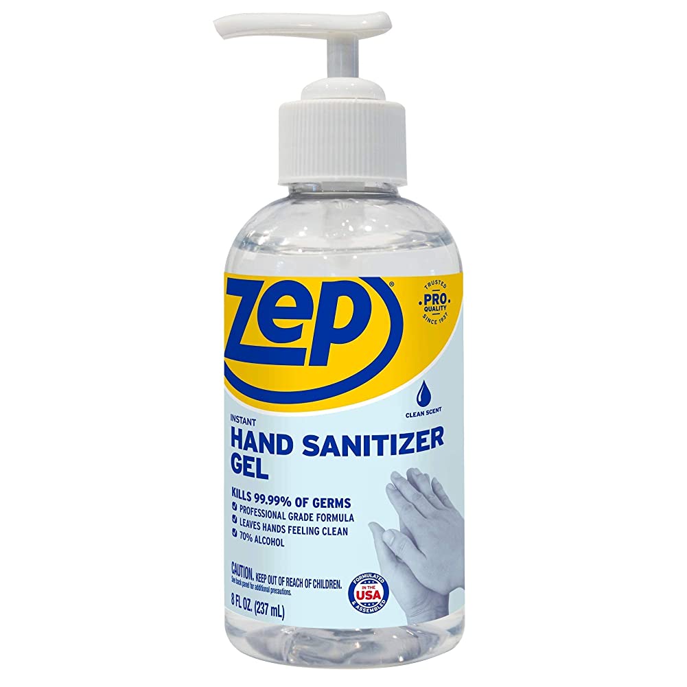 Instant Hand Sanitizer Gel Alcohol 8 oz. Zep Inc.