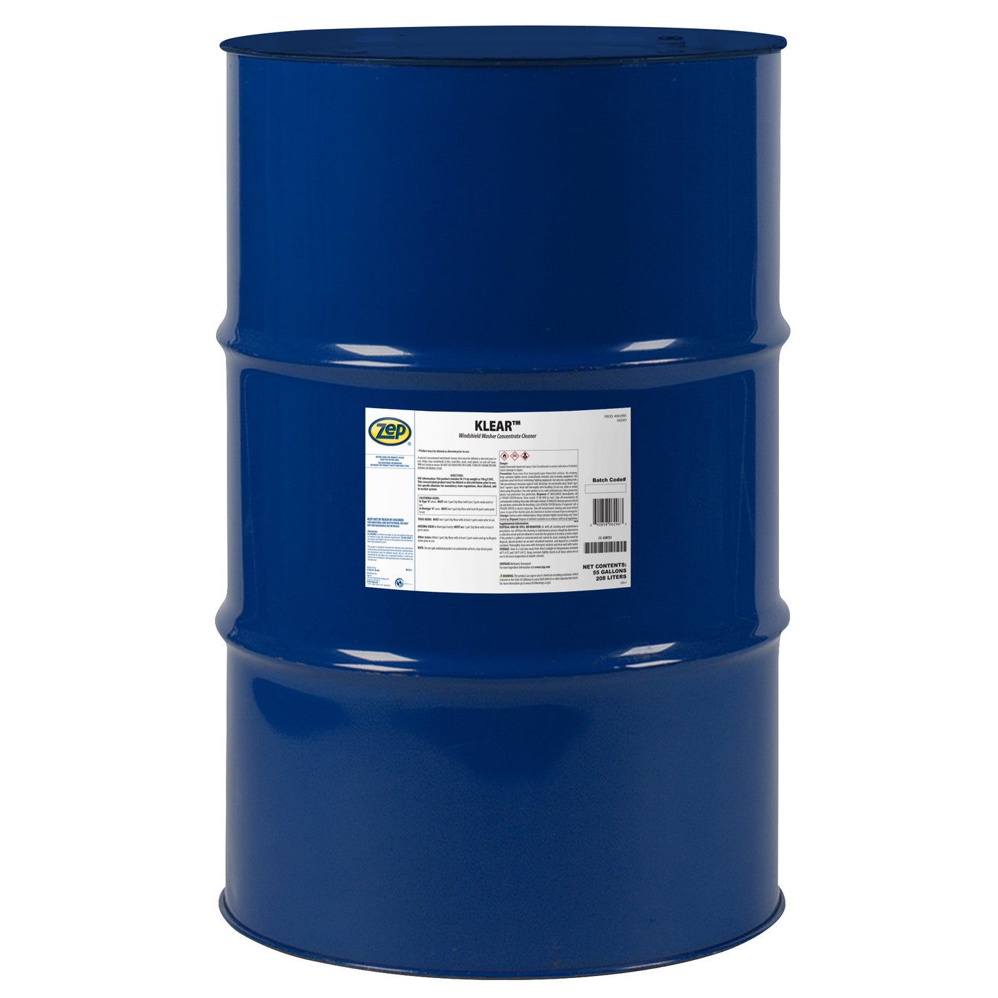 Zep Klear Windshield Washer Cleaner Concentrate – Industrial Windshield Washer Fluid – 55 Gallon