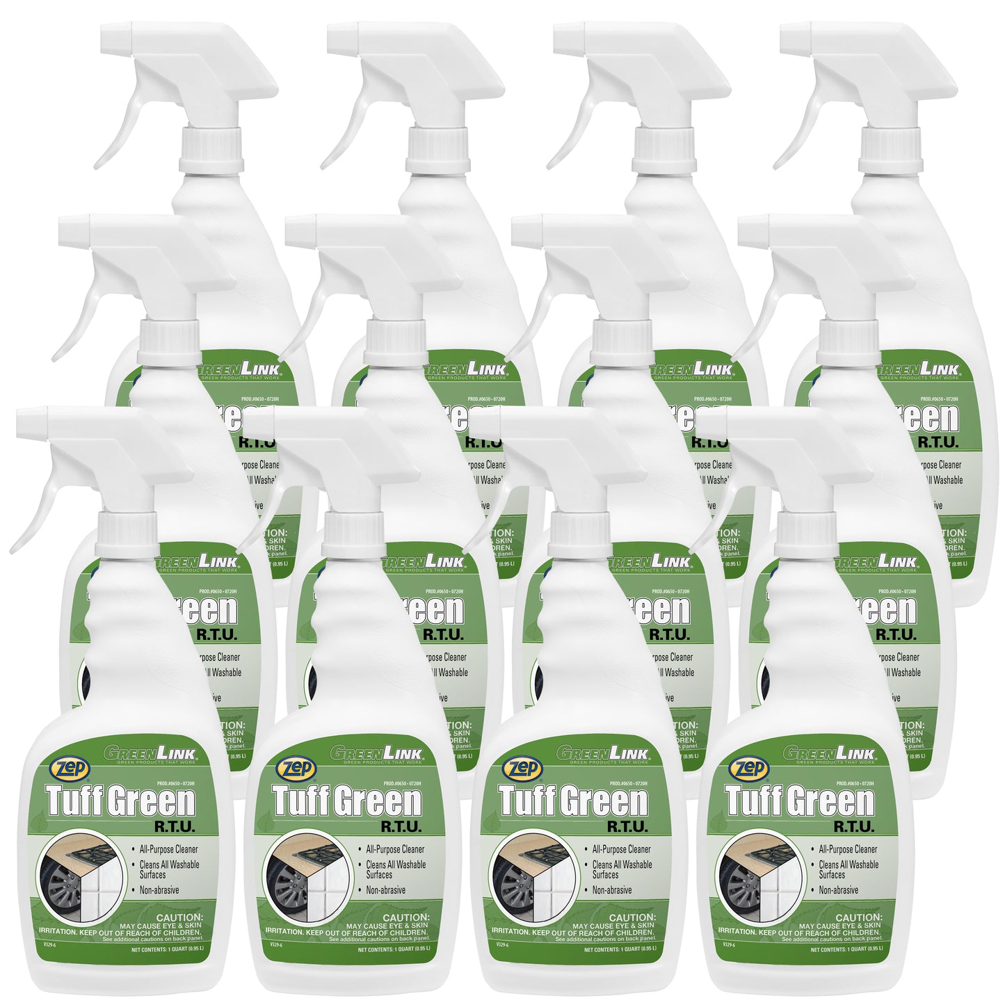 Zep Tuff Green Ready-to-Use All-Purpose Cleaner – Spot-Free Surface Cleaner – 32 oz.