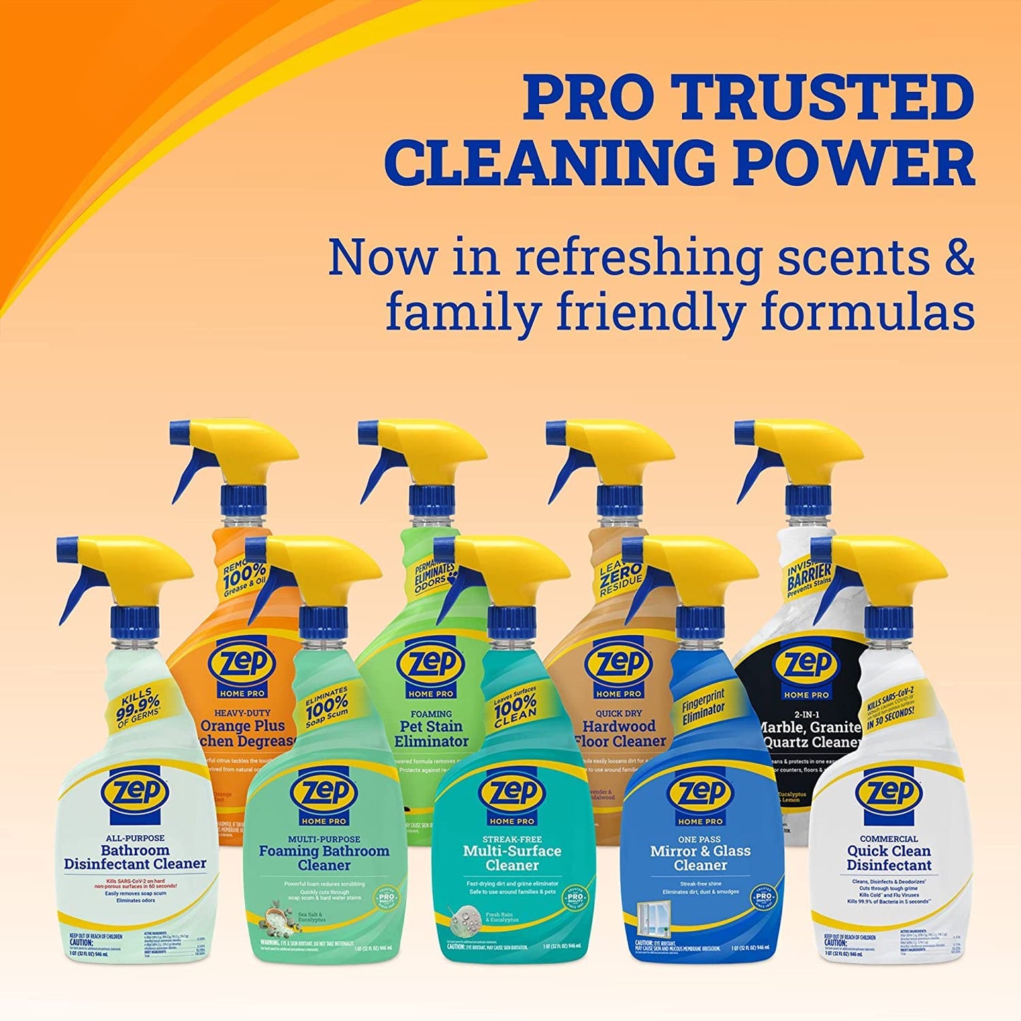 Zep Home Pro Orange Plus Kitchen Degreaser - Heavy-Duty Kitchen Cleaner - 24 oz.