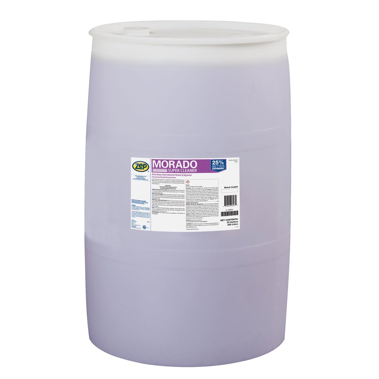 Zep Morado Extra Heavy-Duty Industrial Cleaner and Degreaser – Quickly Removes Grease – 55 Gallon