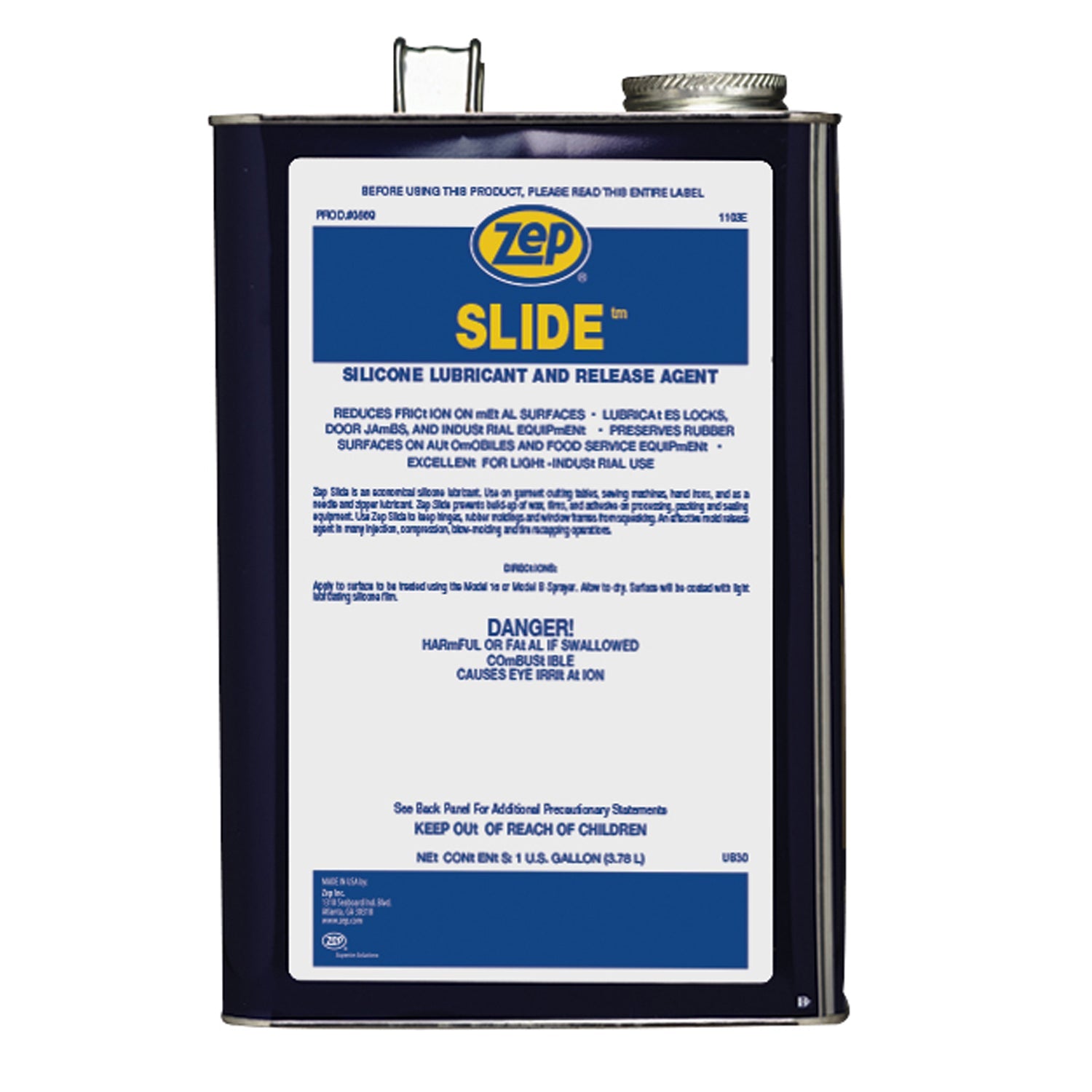 Zep Slide Silicone Lubricant and Release Agent Reduce Friction 1 G Zep Inc. Zep Slide Silicone Lubricant and Release Agent Reduce Friction 1 G Zep Inc.