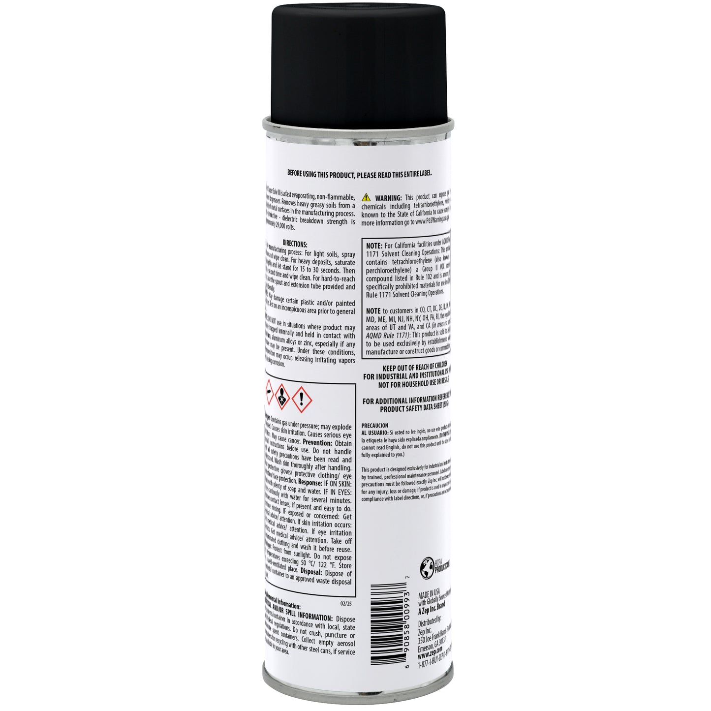Zep Super Solv III Solvent Degreaser Cleaner - 20 Oz.