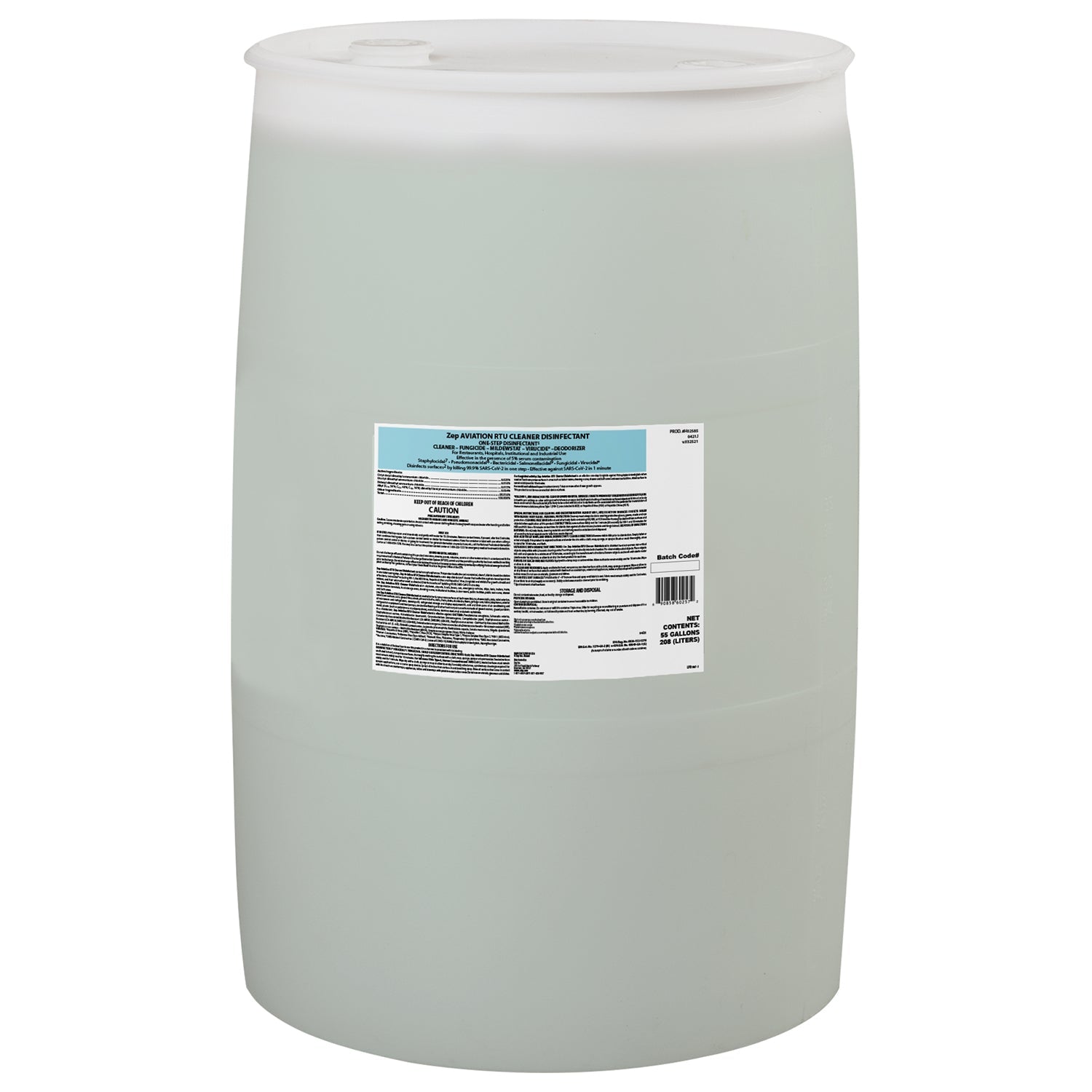 衛生日用品 RT-80010 Aviation RTU Cleaner Disinfectant - 55 Gallon – Zep Inc.