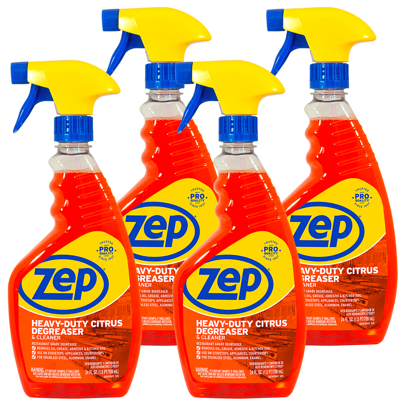 Zep Heavy-Duty Citrus Degreaser and Cleaner Spray - 24 oz