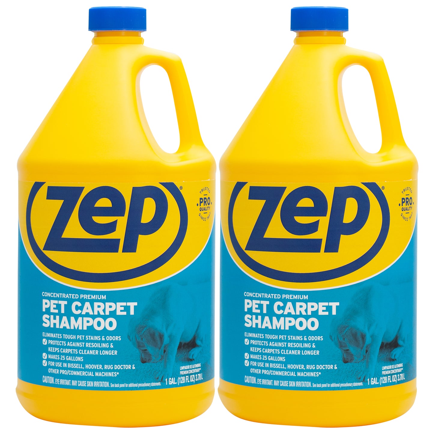 Zep Pet Carpet Shampoo Concentrate – Eliminates Pet Stains & Odors – 1 Gallon