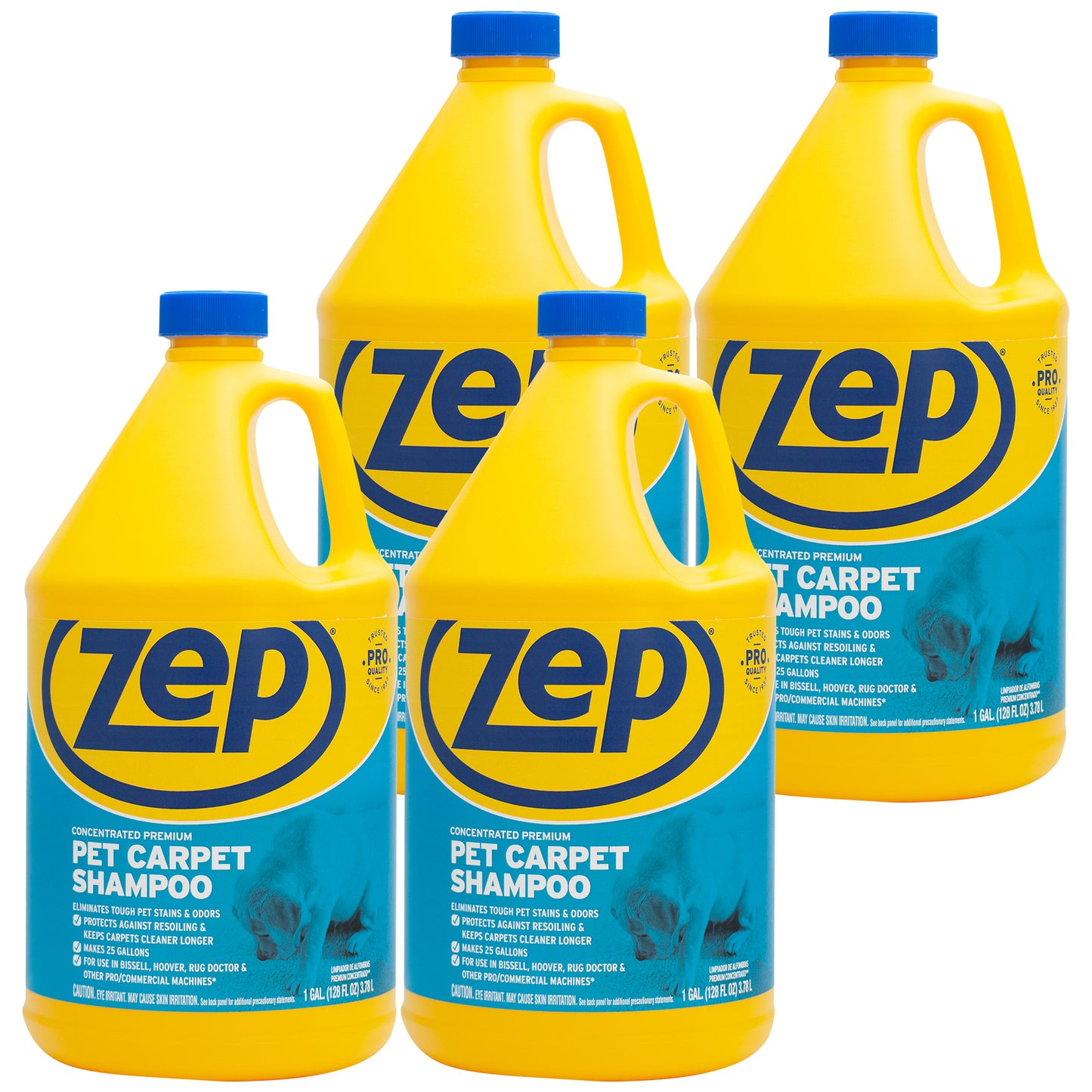 Zep Pet Carpet Shampoo Concentrate – Eliminates Pet Stains & Odors – 1 Gallon