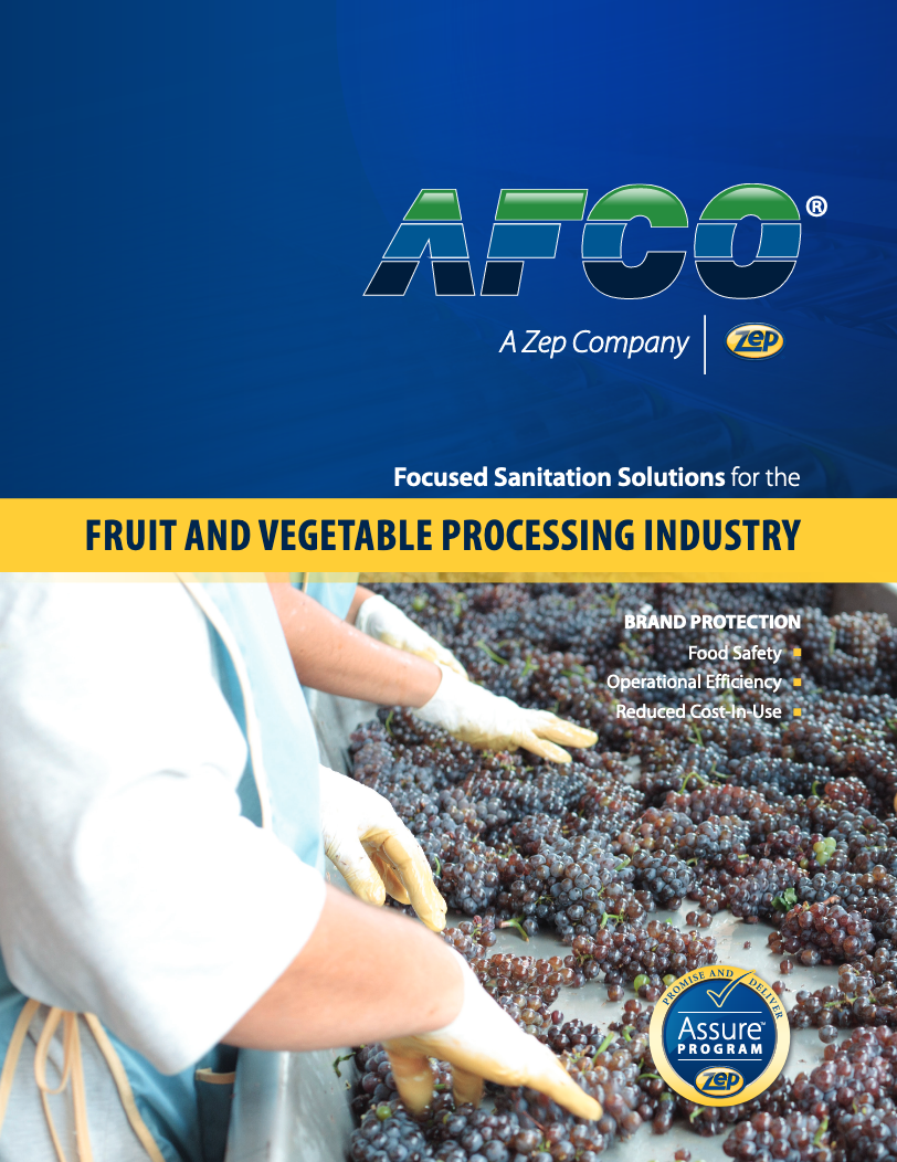 Fruit and Vegetable Catalog Zep Inc.