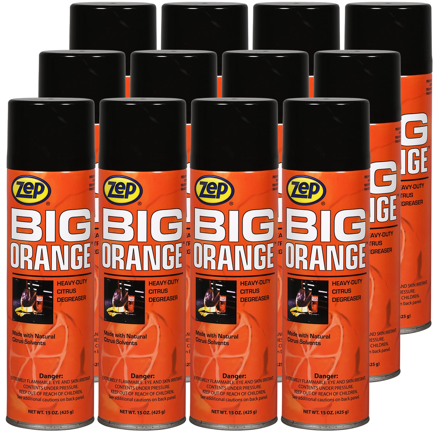 Big Orange Industrial Aerosol Citrus Degreaser - 15 oz.