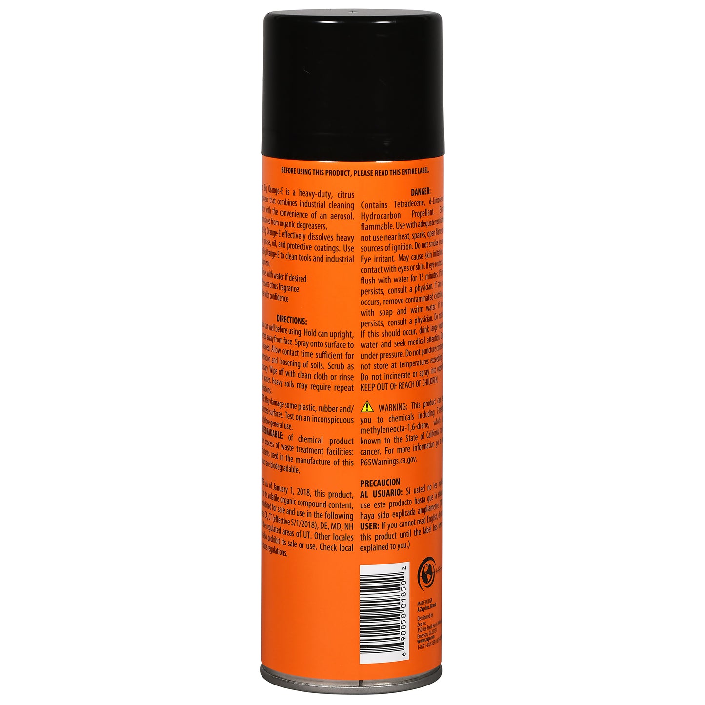 Big Orange-E Aerosol Heavy-Duty Citrus Degreaser - 15 oz.