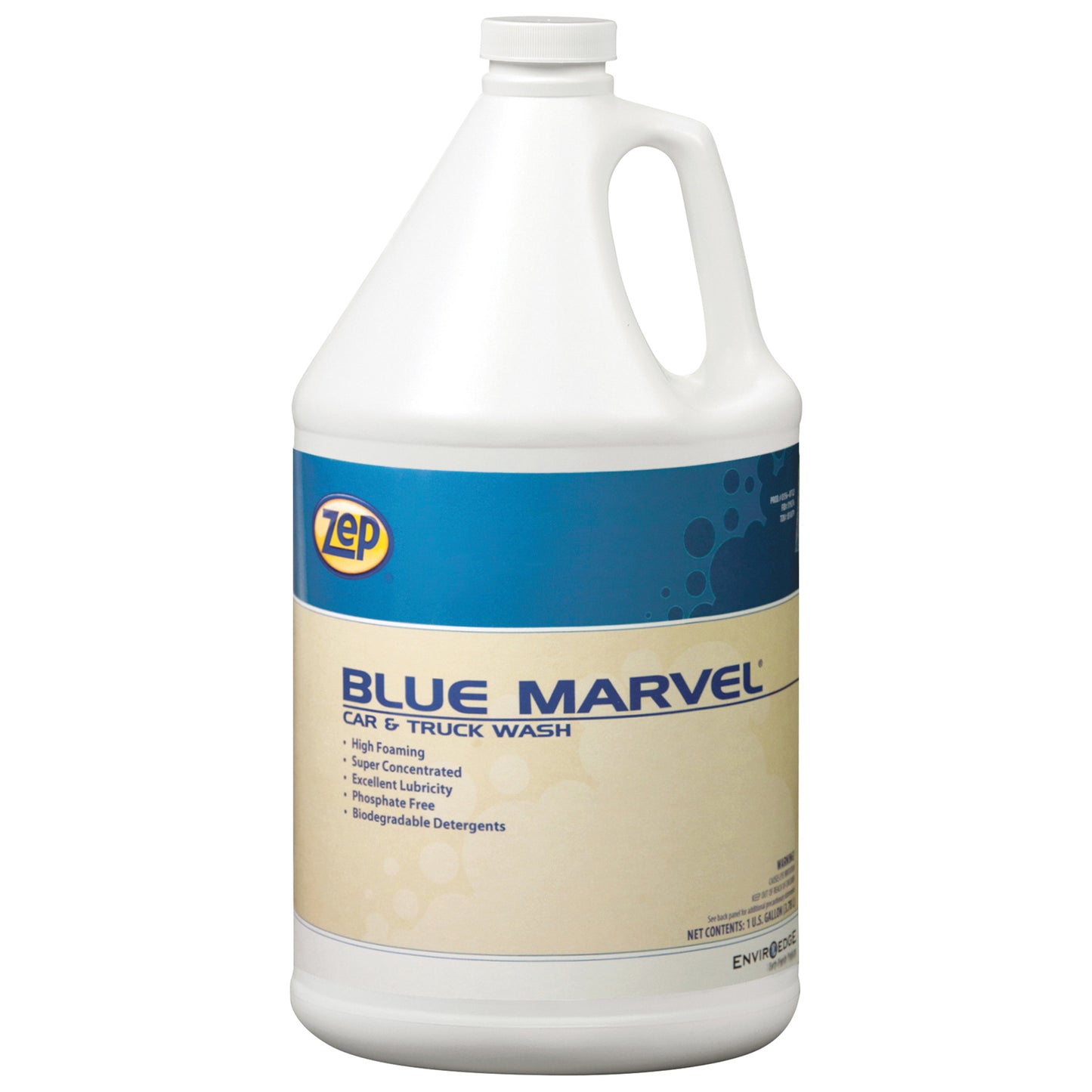 Zep Blue Marvel Car & Truck Wash – Removes Road Film, Winter Salt Deposits and Grime– 1 Gallon