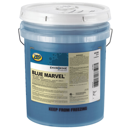Zep Blue Marvel Car & Truck Wash – Removes Road Film, Winter Salt Deposits and Grime– 5 Gallon