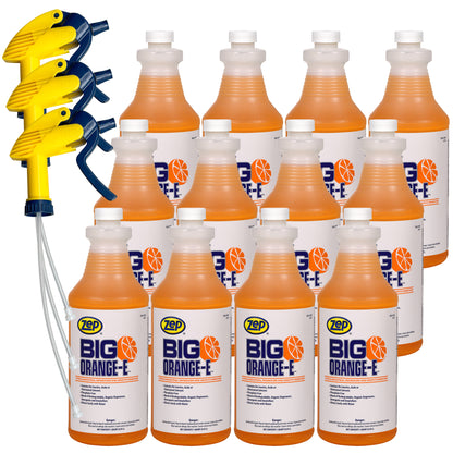 Zep Big Orange-E Citrus Industrial Degreaser & Graffiti Remover – Cleans and Deodorizes – 32 oz.