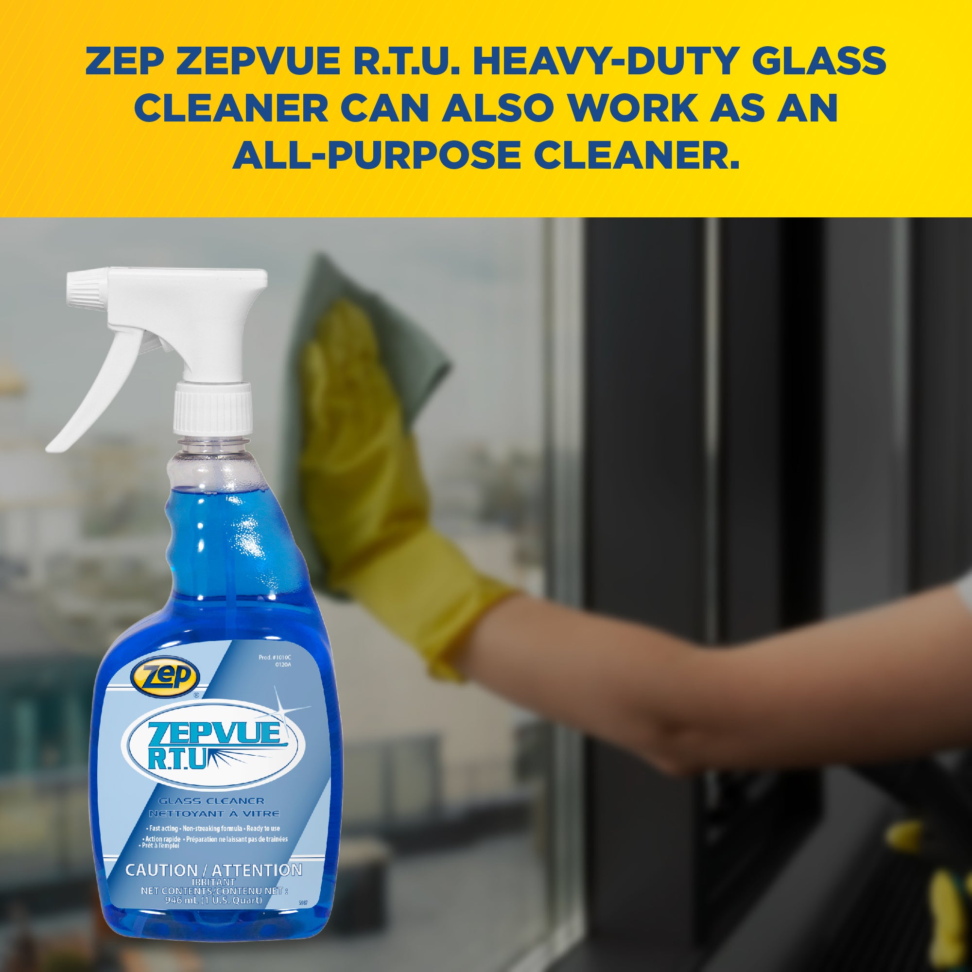 Zepvue Glass Cleaner - 32 oz. – Zep Inc.
