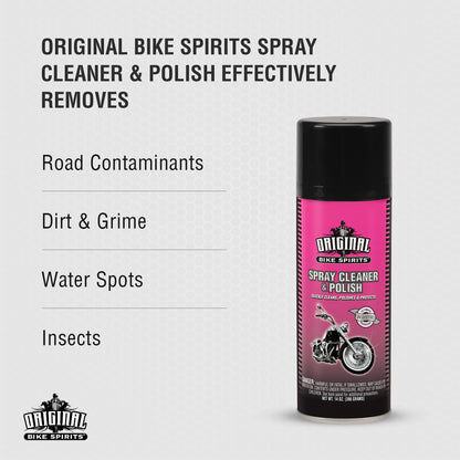 Original Bike Spirits Spray Cleaner & Polish – Cleans, Polishes & Protects – 14 oz