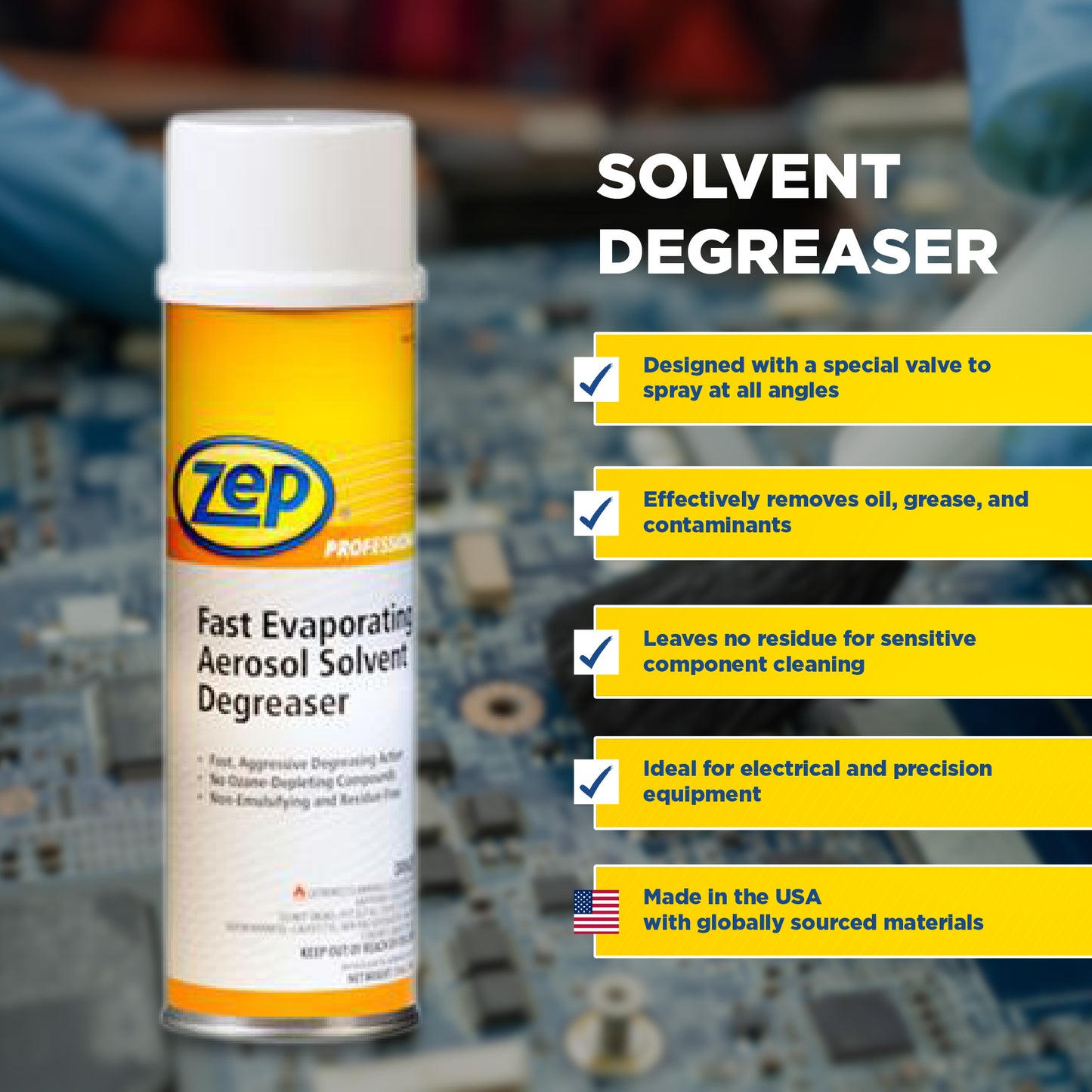 Fast Evaporating Aerosol Solvent Degreaser