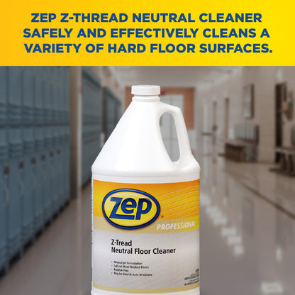 Zep Professional Z-Tread Neutral Floor Cleaner – Rinse Residue-Free – 1 Gallon