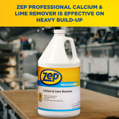 Zep Professional Calcium and Lime Remover – Effective on Heavy Calcium Build-up – 1 Gallon