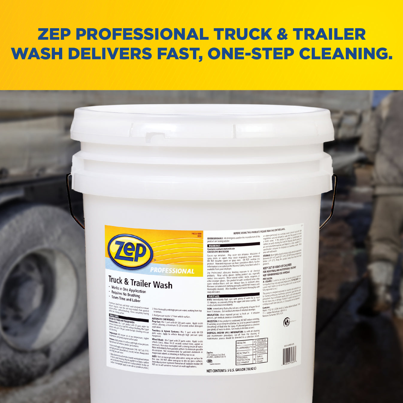 Zep Professional Truck & Trailer Wash - 5 gallon – Zep Inc.