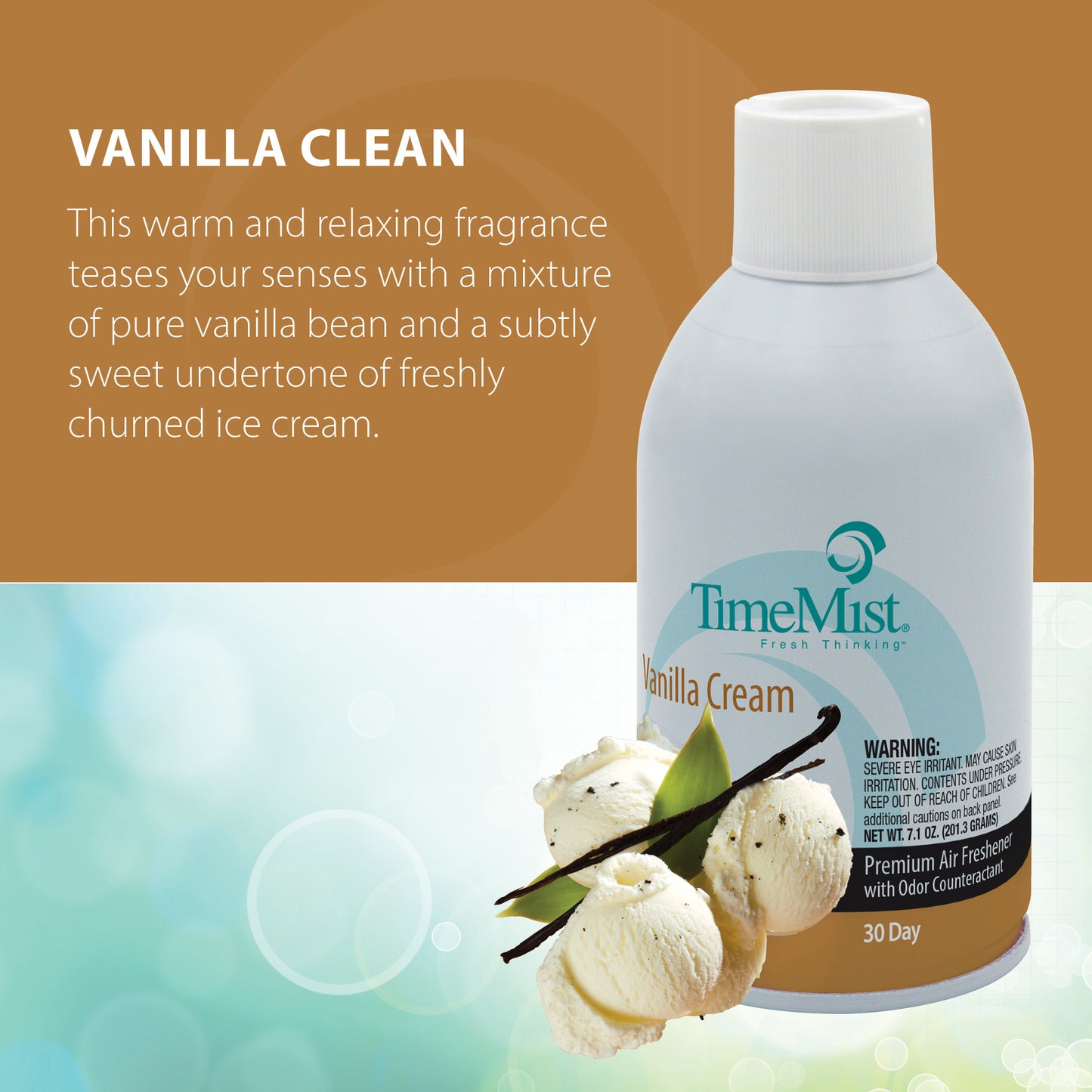 Premium TimeMist Metered Air Care - Vanilla Cream - 7 Oz.