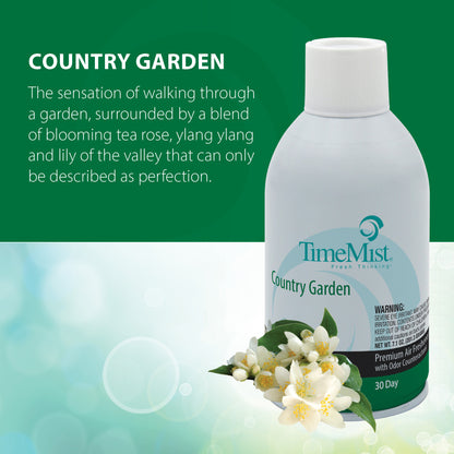 Premium TimeMist Metered 30 Day Air Freshener - Country Garden - 7 Oz.