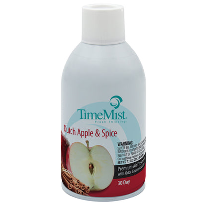 TimeMist Premium Metered Air Freshener Refills, Dutch Apple Spice (Case of 12) and Meter Mist 3000 Ultra Dispenser (Case of 2) - 7.1 oz Bundle