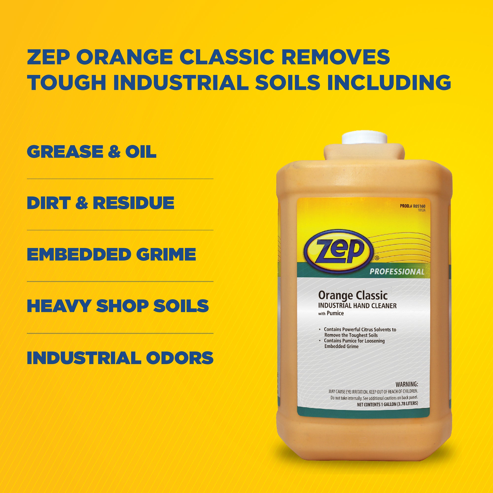 Orange Classic Industrial Hand Cleaner with Pumice – Zep Inc.