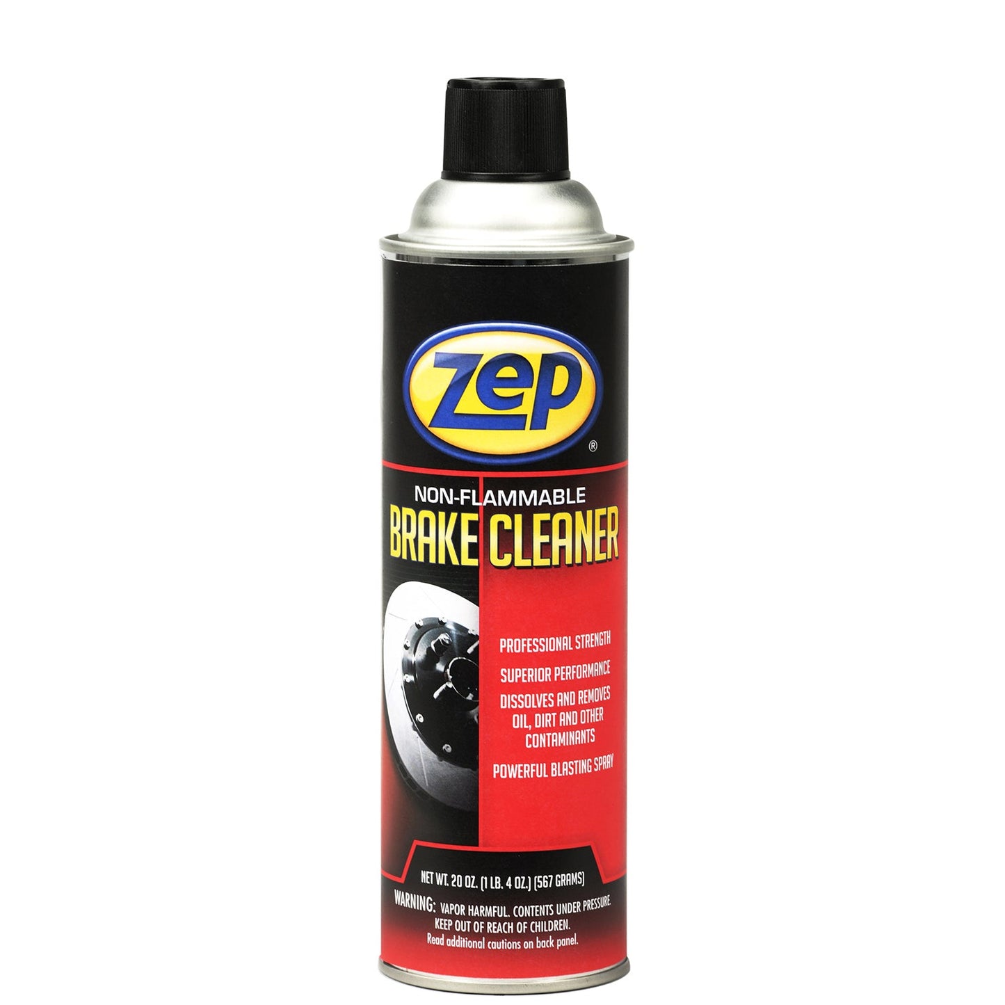 Zep Non-Flammable Brake Cleaner – Dissolves & Removes Contaminants – 20 oz