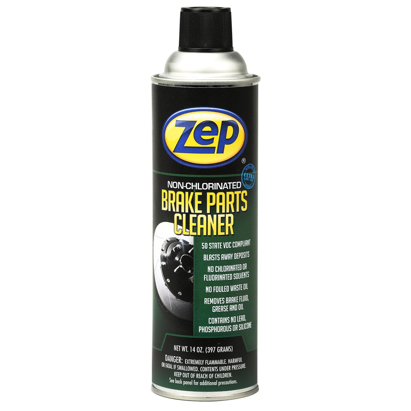 Zep Non-Chlorinated Brake Cleaner – Ultra-Low 10% VOC – 14 oz
