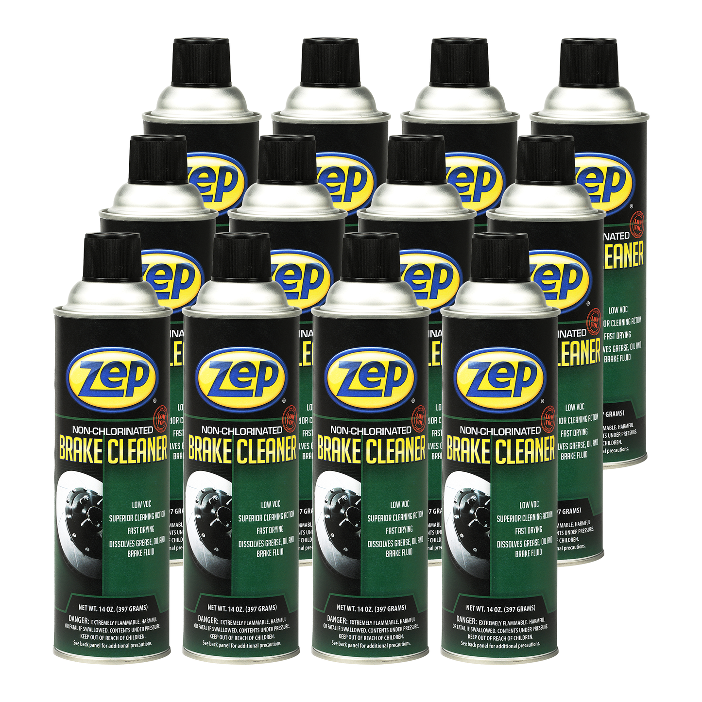 Zep Non-Chlorinated Brake Cleaner – 45% VOC – 14 oz