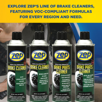 Zep Non-Chlorinated Brake Cleaner – Ultra-Low 10% VOC – 14 oz