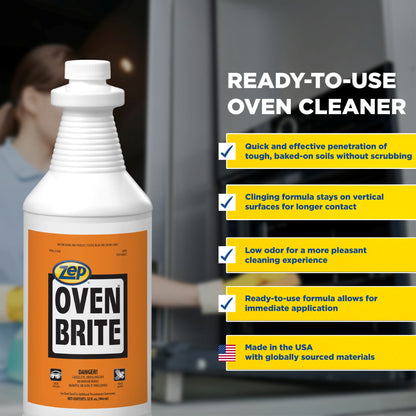 Zep Oven Brite – Heavy-Duty Oven and Grill Cleaner – 32 oz.