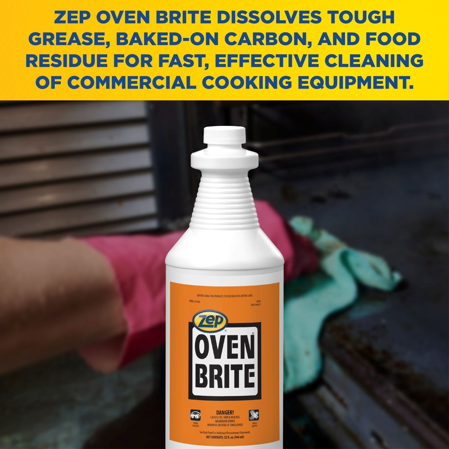 Zep Oven Brite – Heavy-Duty Oven and Grill Cleaner – 32 oz.
