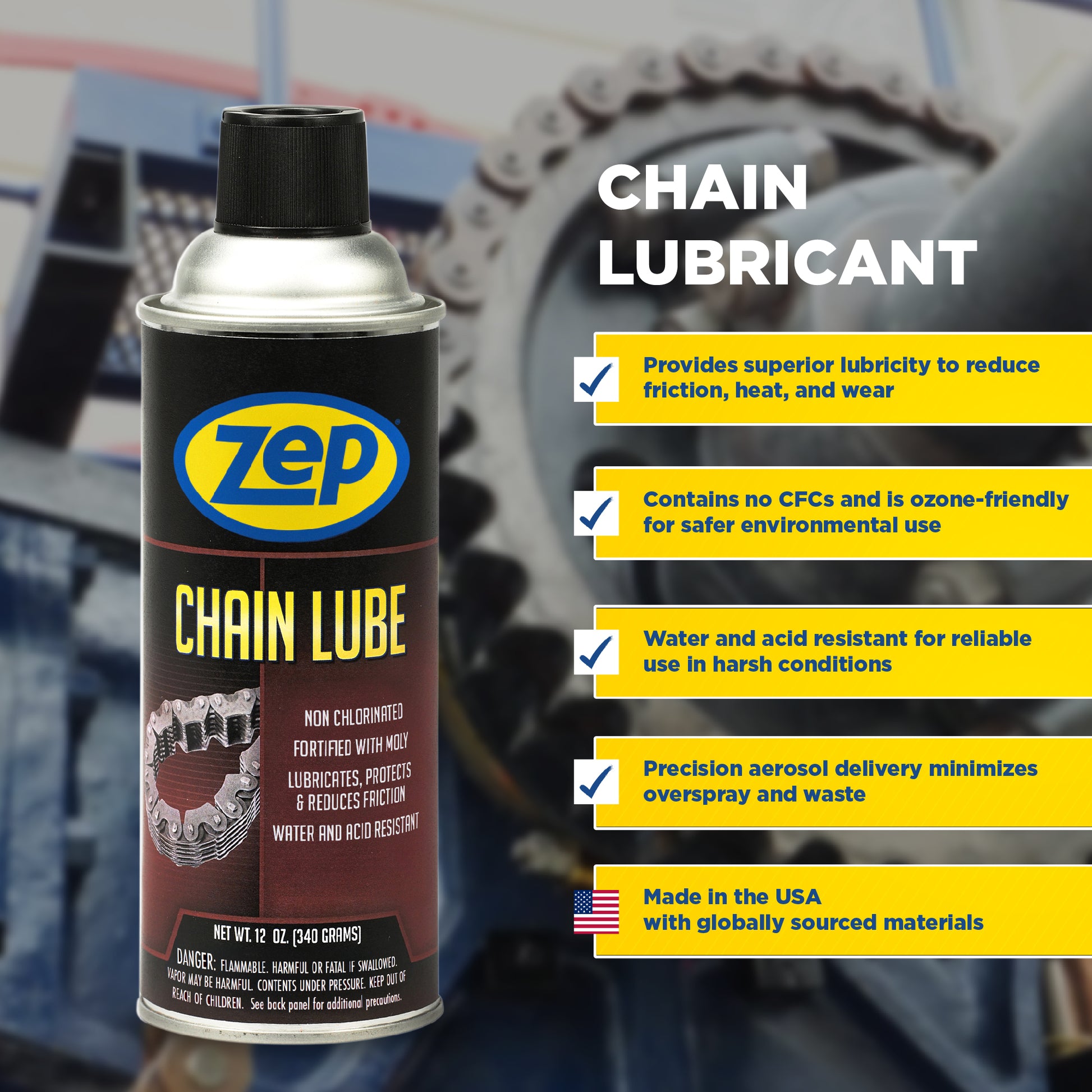 Zep Chain Lube Areosol - 12 oz Zep Chain Lube Areosol - 12 oz