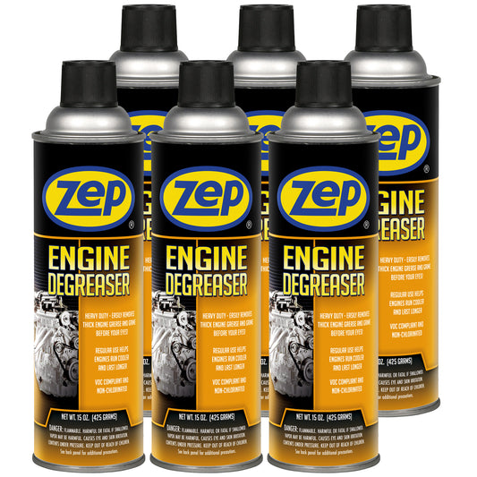 Zep Engine Degreaser - Heavy Duty Engine Cleaner Removes Thick Grease and Grime - 15 oz