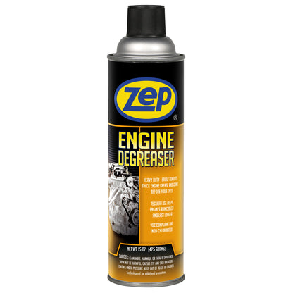 Zep Engine Degreaser - Heavy Duty Engine Cleaner Removes Thick Grease and Grime - 15 oz