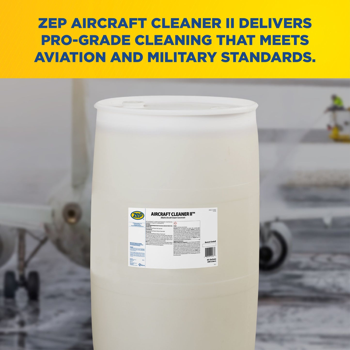 Zep Aircraft Cleaner II – Alkaline Aircraft Cleaner Concentrate – 55 Gallon