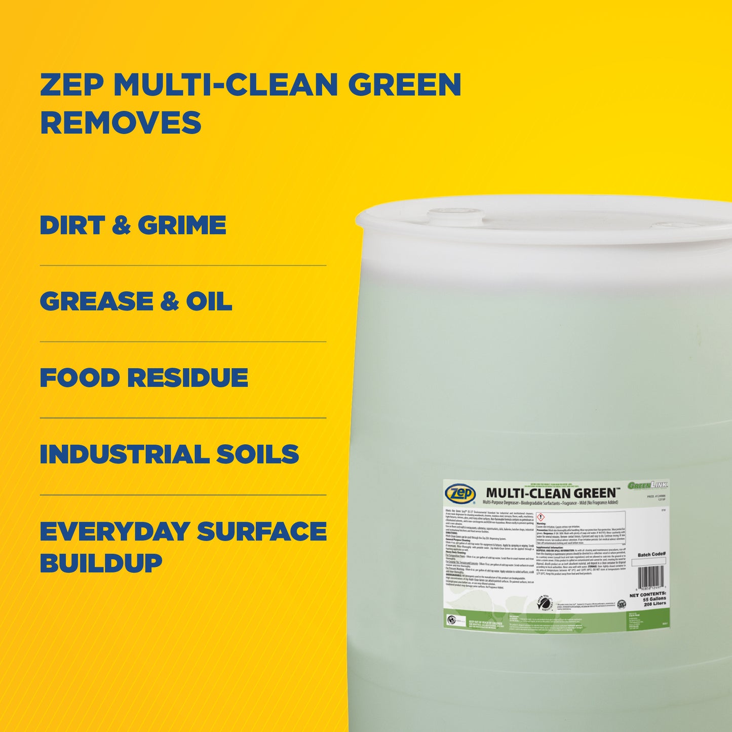 Multi-Clean Green Degreaser - 55 Gal