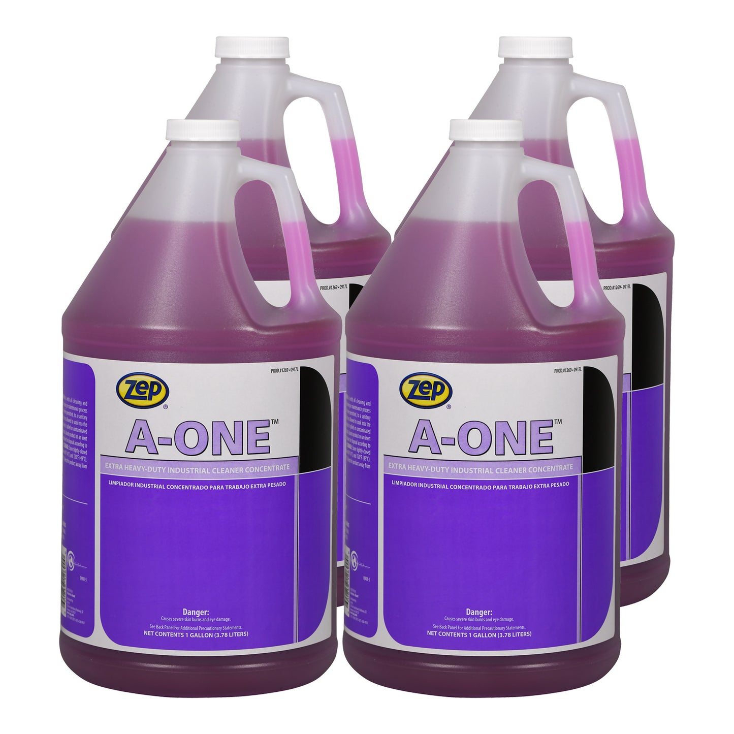 Zep A-One Extra Heavy-Duty Industrial Cleaner Concentrate – Multi-Surface Cleaner - 1 Gallon